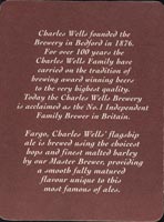 Pivní tácek charles-wells-7-zadek