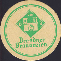 Beer coaster dresdner-brauereien-veb-3