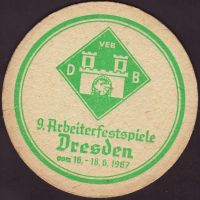 Beer coaster dresdner-brauereien-veb-8-small