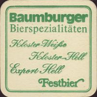 Beer coaster klosterbrauerei-baumburg-2-zadek-small