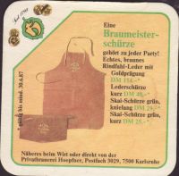 Beer coaster privatbrauerei-hoepfner-27-zadek