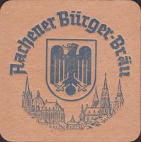 Beer coaster aachener-burgerbrau-peter-wiertz-1