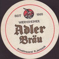 Beer coaster adler-brau-wiernsheim-1-oboje