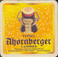 Beer coaster ahornberger-landbrauerei-strossner-brau-1