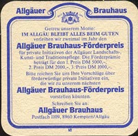 Beer coaster allgauer-brauhaus-1-zadek