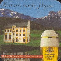 Beer coaster allgauer-brauhaus-13-zadek