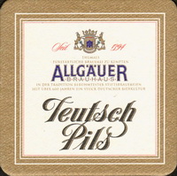 Beer coaster allgauer-brauhaus-15-zadek
