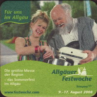 Beer coaster allgauer-brauhaus-38-zadek