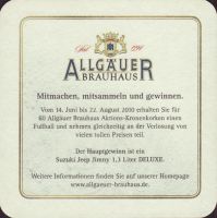 Beer coaster allgauer-brauhaus-50-zadek