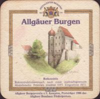 Beer coaster allgauer-brauhaus-7-zadek