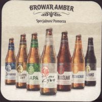 Beer coaster amber-12
