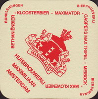 Beer coaster amsterdams-brouwhuis-maximiliaan-2