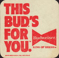 Beer coaster anheuser-busch-102-zadek