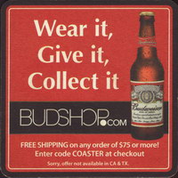 Beer coaster anheuser-busch-155-zadek