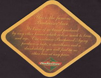 Beer coaster anheuser-busch-156-zadek