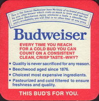 Beer coaster anheuser-busch-181-zadek