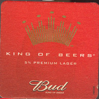 Beer coaster anheuser-busch-22-zadek