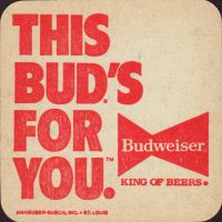 Beer coaster anheuser-busch-332-zadek