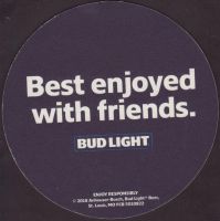 Beer coaster anheuser-busch-385-zadek