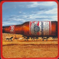 Beer coaster anheuser-busch-483-zadek