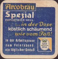 Beer coaster arcobrau-grafliches-brauhaus-58-zadek