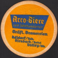Beer coaster arcobrau-grafliches-brauhaus-84-zadek-small