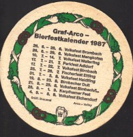 Beer coaster arcobrau-grafliches-brauhaus-87-zadek-small