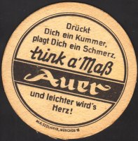 Beer coaster auerbrau-15-zadek