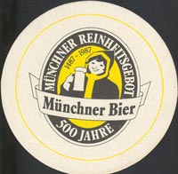 Beer coaster augustiner-1-zadek