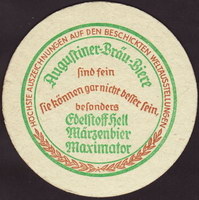 Beer coaster augustiner-13-zadek