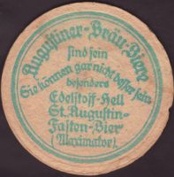 Beer coaster augustiner-17-zadek