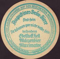 Beer coaster augustiner-2-zadek