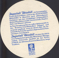 Beer coaster augustiner-3-zadek