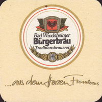 Beer coaster bad-windsheimer-burgerbrau-1