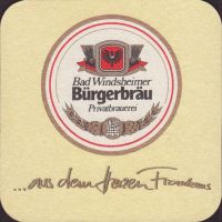Beer coaster bad-windsheimer-burgerbrau-6
