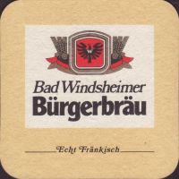 Beer coaster bad-windsheimer-burgerbrau-7