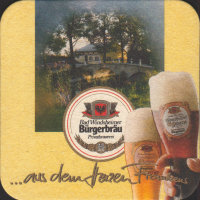 Beer coaster bad-windsheimer-burgerbrau-9-zadek