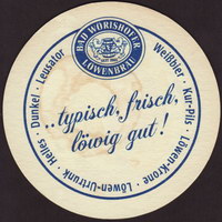 Beer coaster bad-worishofer-lowenbrau-2-oboje