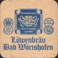 Beer coaster bad-worishofer-lowenbrau-7
