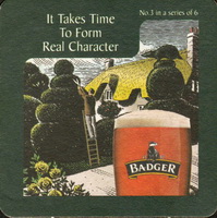 Beer coaster badger-1