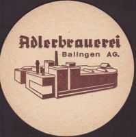 Beer coaster balinger-adlerbrau-1-zadek