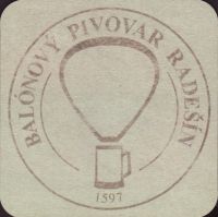 Beer coaster balonovy-pivovar-radesin-2