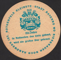 Beer coaster bayer-brau-4-zadek