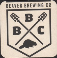 Beer coaster beaver-13-oboje