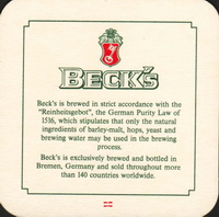 Pivní tácek beck-50-zadek