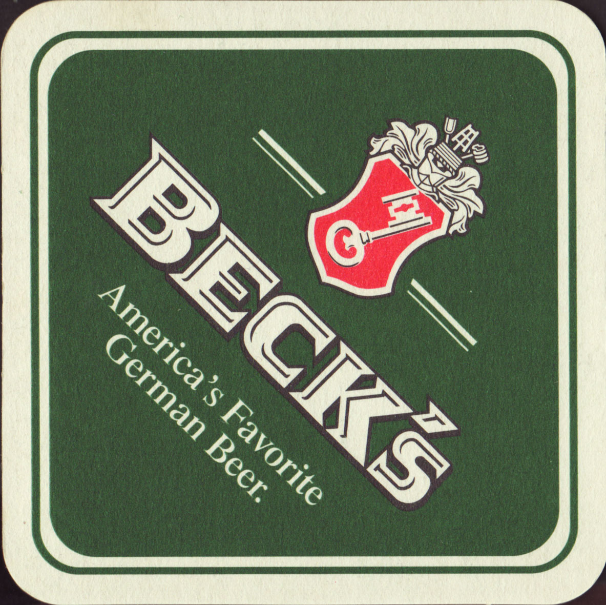 BECK'S VIER BEER MATS x6 COASTERS NEW 