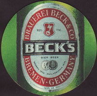 Pivní tácek beck-83-oboje