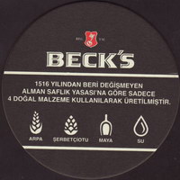 Pivní tácek beck-86-zadek