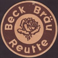 Beer coaster beck-brau-zur-rose-1