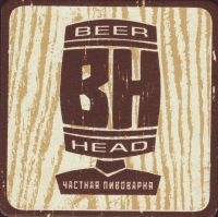 Beer coaster beer-head-1